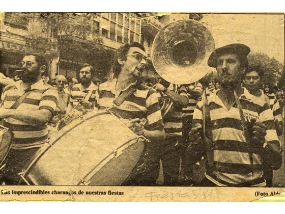 Fanfarre Ezberdinak en fiestas de l981